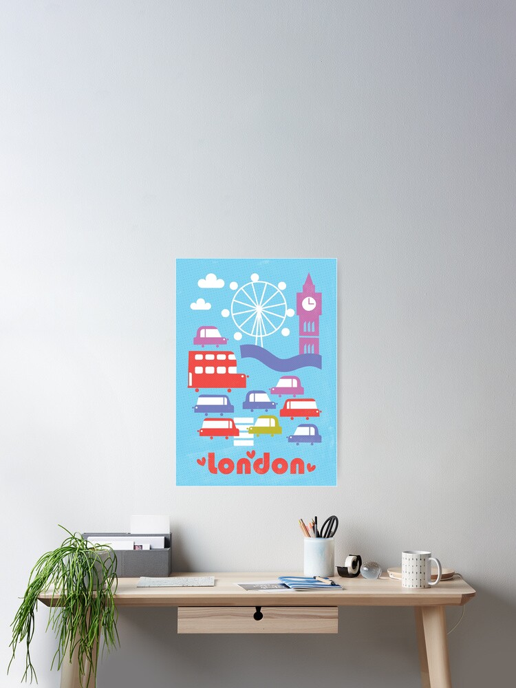 Thumbnail 2 of 3, Poster, London designed and sold by artillustrate.