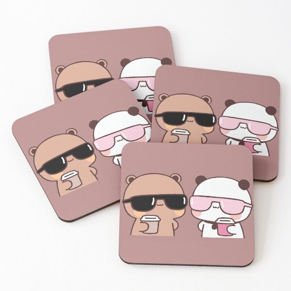 Item preview, BuBu Panda and DuDu Bear and morning coffee designed and sold by Pandety.