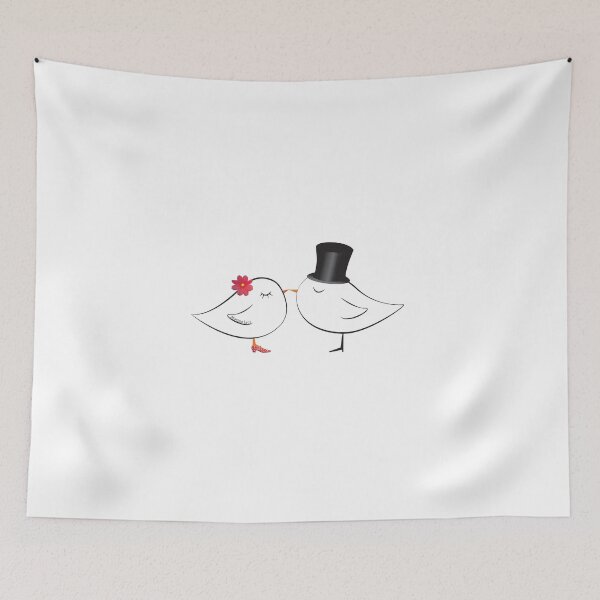 Item preview, bird couple designed and sold by Marina Leal.