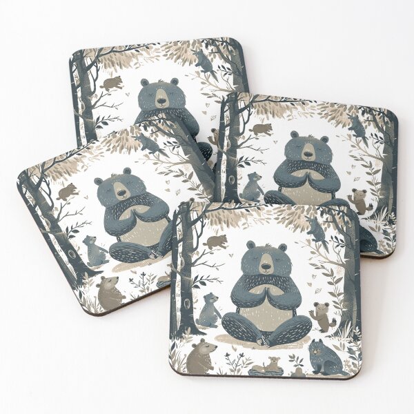 Item preview, Zen in the Wild: The Meditative Bear designed and sold by dungeonwarriors.