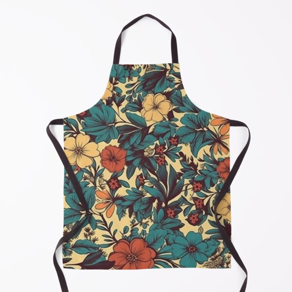Item preview, Wildflowers In Retro Style Pattern designed and sold by GrinGalore.