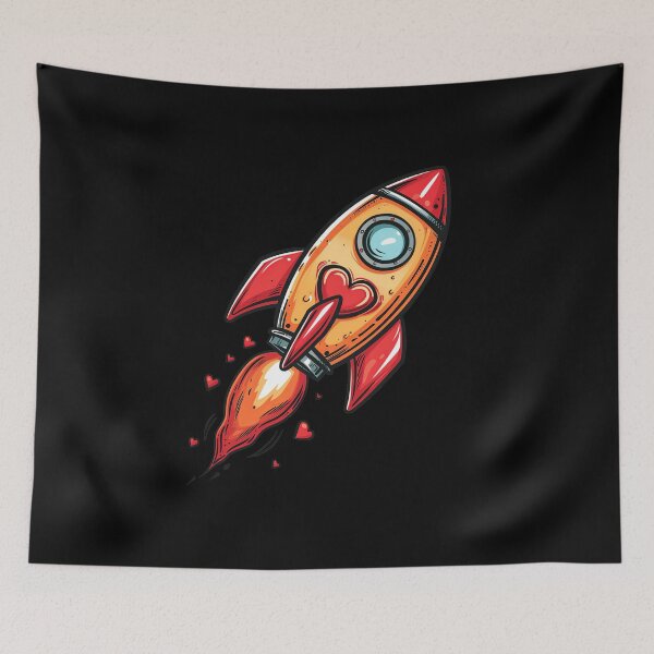 Item preview, Rocket Heart's Ascent designed and sold by MiduImages.