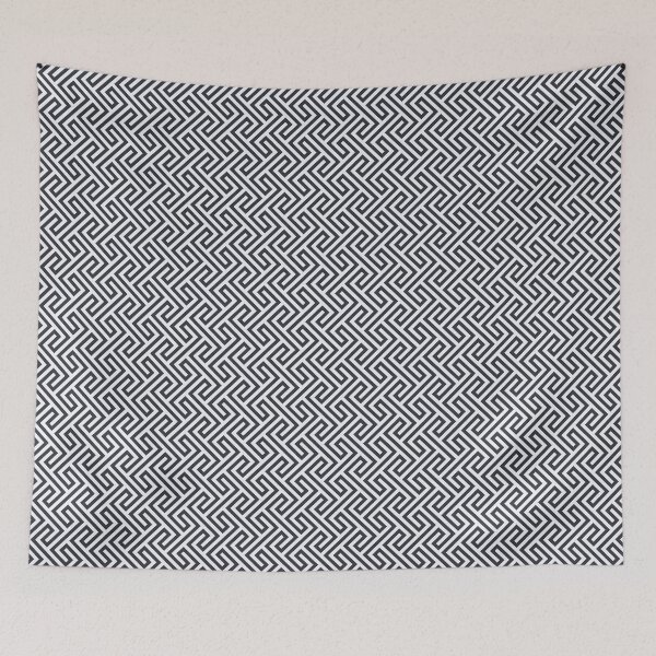 Item preview, Greek Geometric Pattern in Black and White designed and sold by Harmonish.