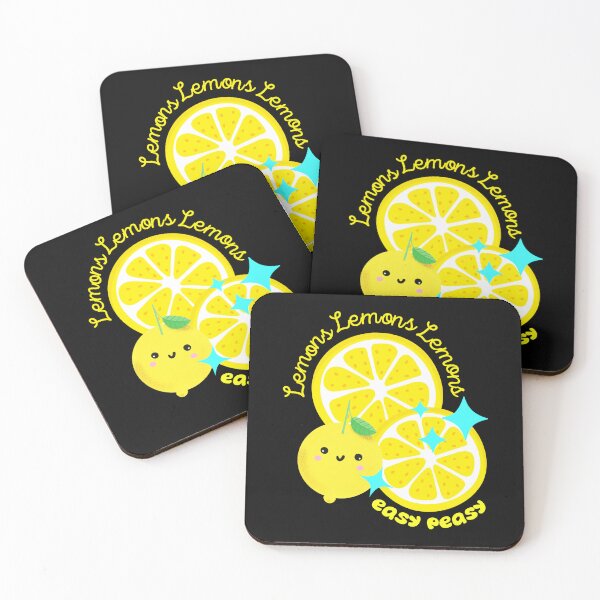 Item preview, Easy Peasy Adorable Kawaii Lemons designed and sold by Renata Illustrata.
