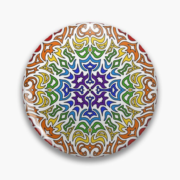 Item preview, Square Mandala (rainbow gradient) designed and sold by Smetankinaart.
