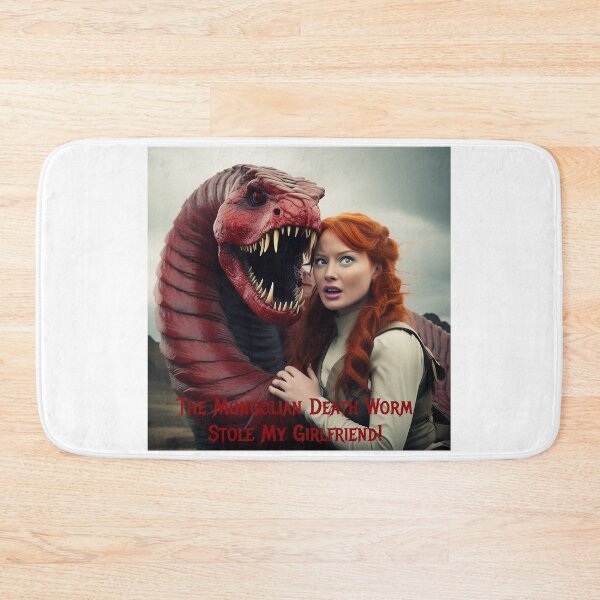 Item preview, Mongolian Death Worm Stole My Girlfriend! designed and sold by FatCatStudios.