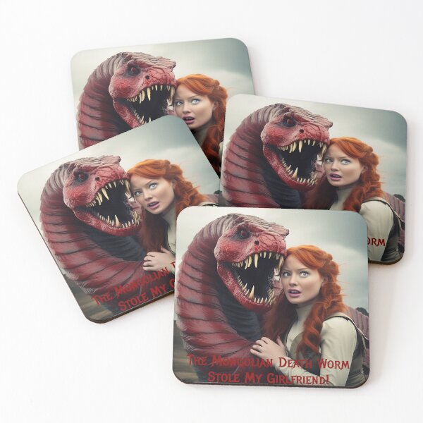 Item preview, Mongolian Death Worm Stole My Girlfriend! designed and sold by FatCatStudios.