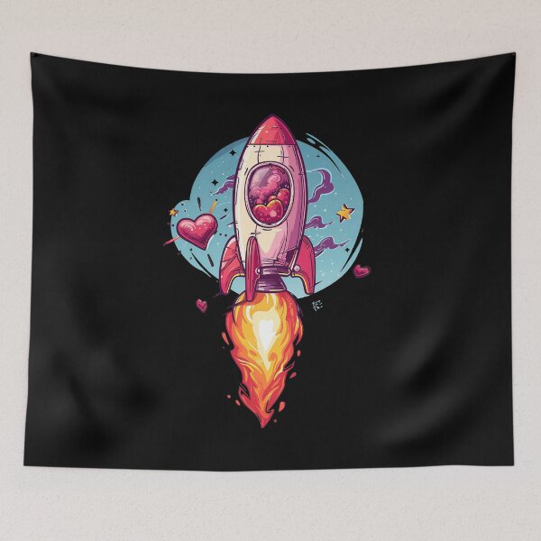 Item preview, Rocket Heart's Ascent designed and sold by MiduImages.
