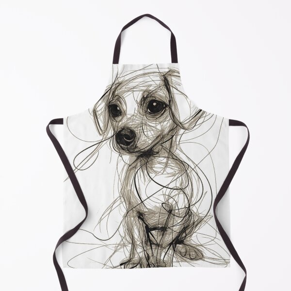 Item preview, Canine Contours: Whimsical Puppy Sketch designed and sold by dungeonwarriors.