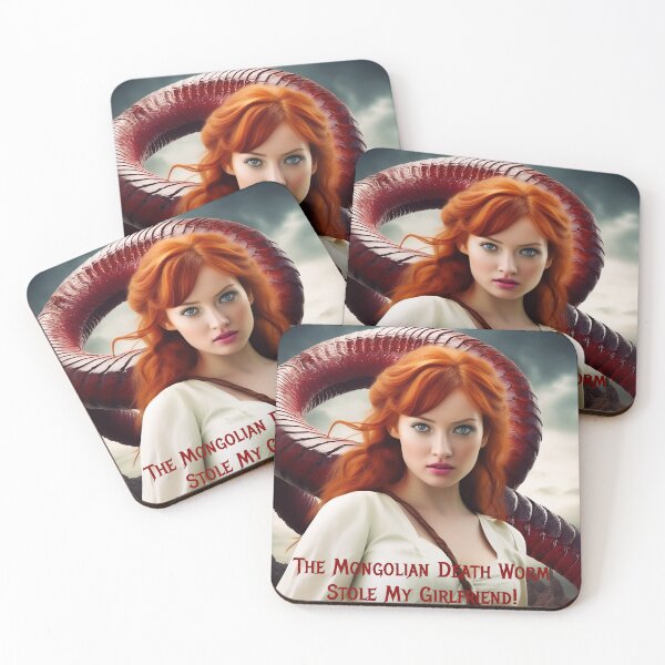 Item preview, Mongolian Death Worm Stole My Girlfriend! designed and sold by FatCatStudios.