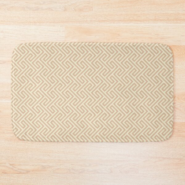 Item preview, Greek Geometric Pattern in Shades of Beige designed and sold by Harmonish.