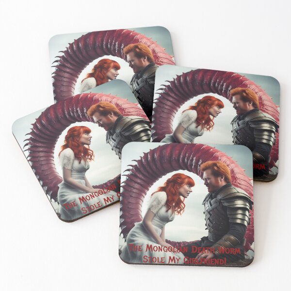 Item preview, Mongolian Death Worm Stole My Girlfriend! designed and sold by FatCatStudios.