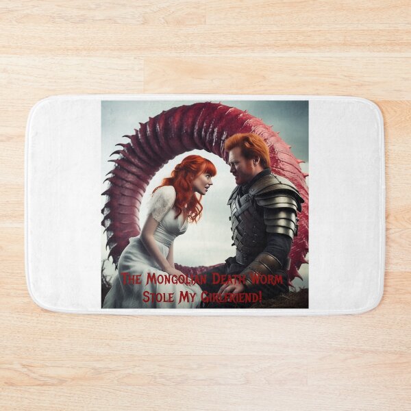 Item preview, Mongolian Death Worm Stole My Girlfriend! designed and sold by FatCatStudios.