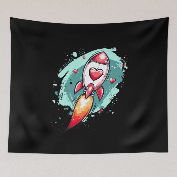 Item preview, Rocket Heart's Ascent designed and sold by MiduImages.