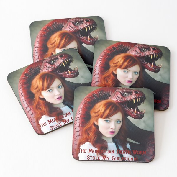 Item preview, Mongolian Death Worm Stole My Girlfriend! designed and sold by FatCatStudios.