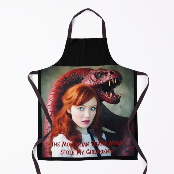 Item preview, Mongolian Death Worm Stole My Girlfriend! designed and sold by FatCatStudios.