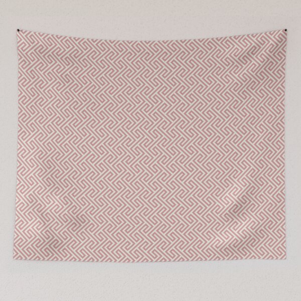 Item preview, Greek Geometric Pattern in Blush Red designed and sold by Harmonish.