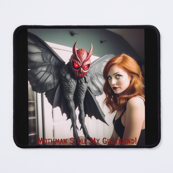 Item preview, Mothman Stole My Girlfriend! designed and sold by FatCatStudios.