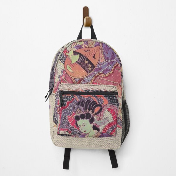 Item preview, Japanese Lady with Biwa instrument, and Japanese Dragon 竜  designed and sold by Kai Multiverse.