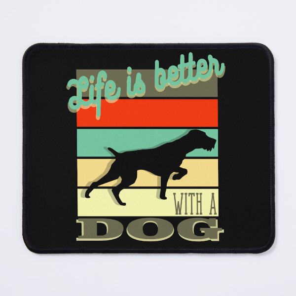 Item preview, Life is better with a DOG retro vintage sunset designed and sold by adriana-holmes.