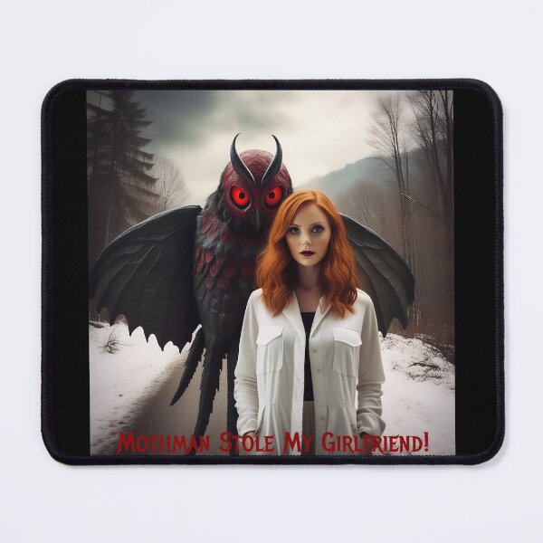 Item preview, Mothman Stole My Girlfriend! designed and sold by FatCatStudios.