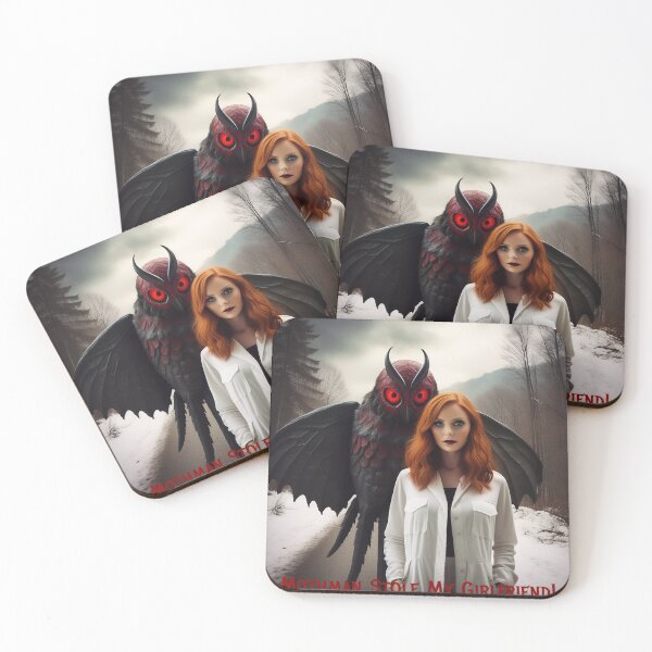 Item preview, Mothman Stole My Girlfriend! designed and sold by FatCatStudios.