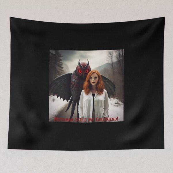 Item preview, Mothman Stole My Girlfriend! designed and sold by FatCatStudios.