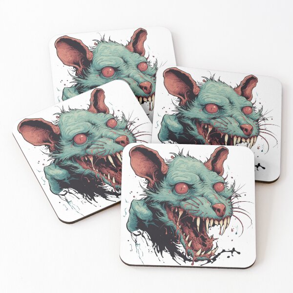 Item preview, dark cyan zombie rat designed and sold by TurekDudi.