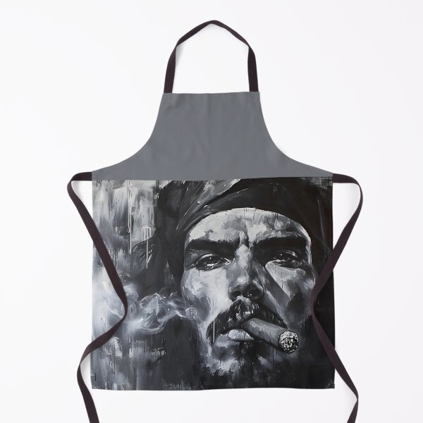 Item preview, Iconic Uprising- Monochromatic Revelry in the Revolutionary Aura of Che Guevara, A Dance with Cigar designed and sold by OlfactoART Studio.