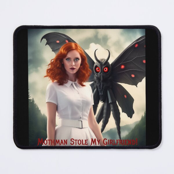 Item preview, Mothman Stole My Girlfriend! designed and sold by FatCatStudios.