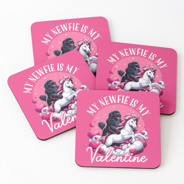 Item preview, Funny Newfoundland Dog Newfie Valentine's Day Dog Owner Heart Cute My Newfie is my Valentine designed and sold by lanynx design.