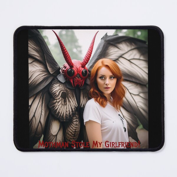 Item preview, Mothman Stole My Girlfriend! designed and sold by FatCatStudios.