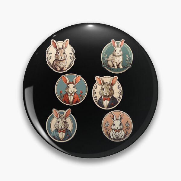 Item preview, Cute and elegant rabbits. designed and sold by duneArt.