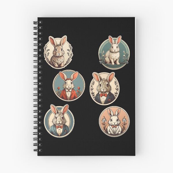 Item preview, Cute and elegant rabbits. designed and sold by duneArt.