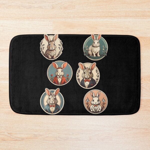Item preview, Cute and elegant rabbits. designed and sold by duneArt.
