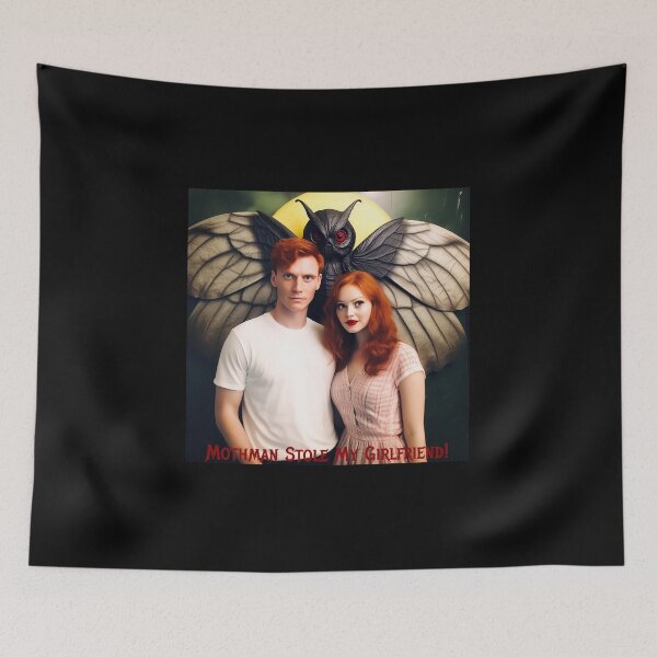 Item preview, Mothman Stole My Girlfriend! designed and sold by FatCatStudios.