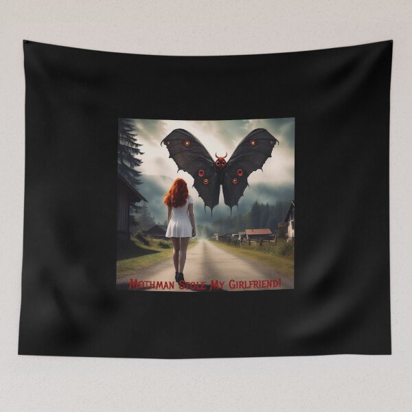 Item preview, Mothman Stole My Girlfriend! designed and sold by FatCatStudios.