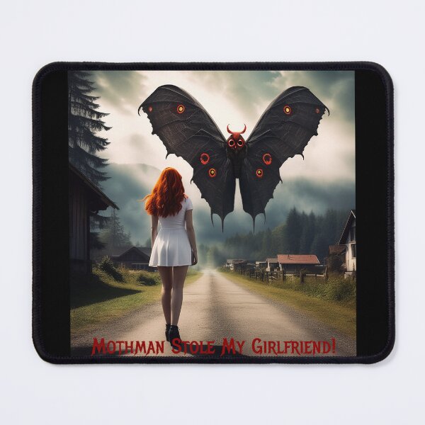 Item preview, Mothman Stole My Girlfriend! designed and sold by FatCatStudios.