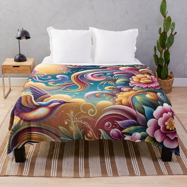 Item preview, Sunset Sonata: Birds and Blossoms in a Whirling Dance designed and sold by Vitalka-uk.