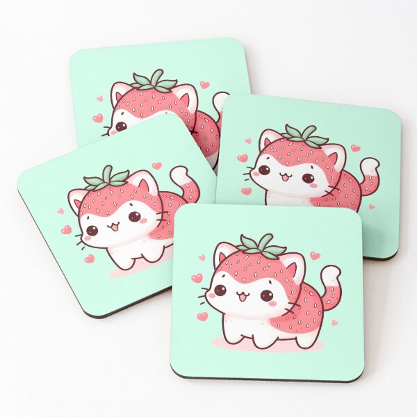 Item preview, Strawberry Cat. designed and sold by Anna Halasek.