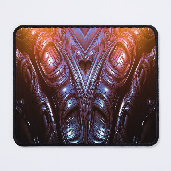 Item preview, Metal Heart - Biomechanic Fantasy 3D Illustration - orange/blue version designed and sold by KairoDesign.