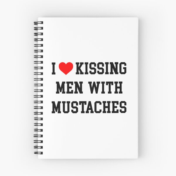 Item preview, I corazón besando a hombres con bigotes designed and sold by Olivia Albright.
