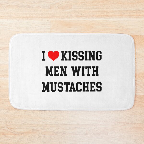 Item preview, I Heart Kissing Men With Mustaches designed and sold by Olivia Albright.