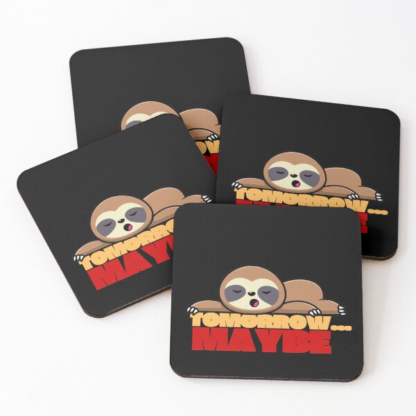 Item preview, Maybe tomorrow, funny sleepy sloth gifts designed and sold by Lumdiego.