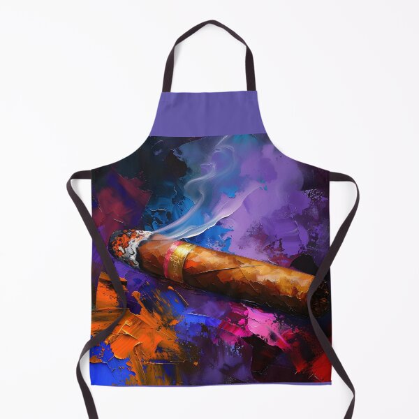 Item preview, Expressive Chromatics- Watercolor Poetry in Cigar's Vivid Dance AI Generated designed and sold by OlfactoART Studio.