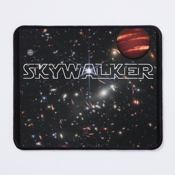 Vista previa del artículo con la obra «Skywalker en el espacio», diseñado y vendido por WhiteShirtGuy.