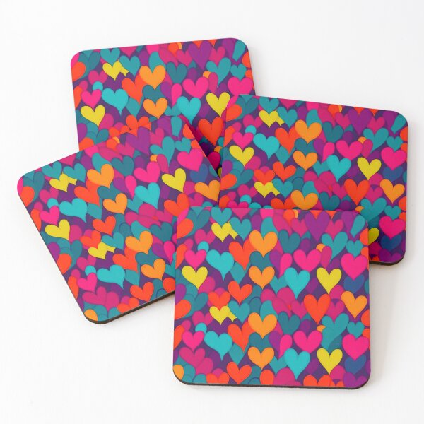 Item preview, Rainbow hearts designed and sold by PrettyPatternss.