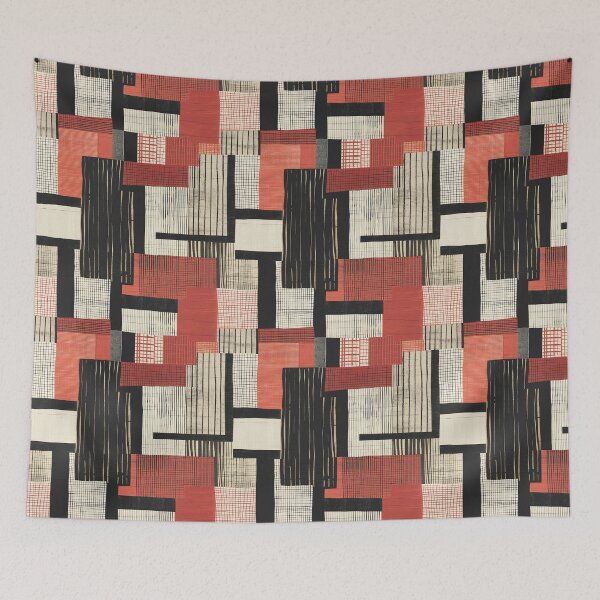 Item preview, Geometric Textile Composition, Anni Albers Style, Seamless Pattern designed and sold by patternicco.