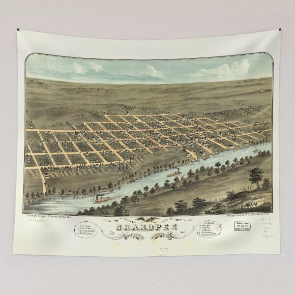 Item preview, Shakopee, Minnesota (1869) designed and sold by allhistory.
