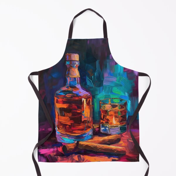 Artikelvorschau, Tango of Tones – Eine Whisky-Zigarren-Impasto-Feier mit Bold Strokes Generative AI entworfen und verkauft von OlfactoART Studio.